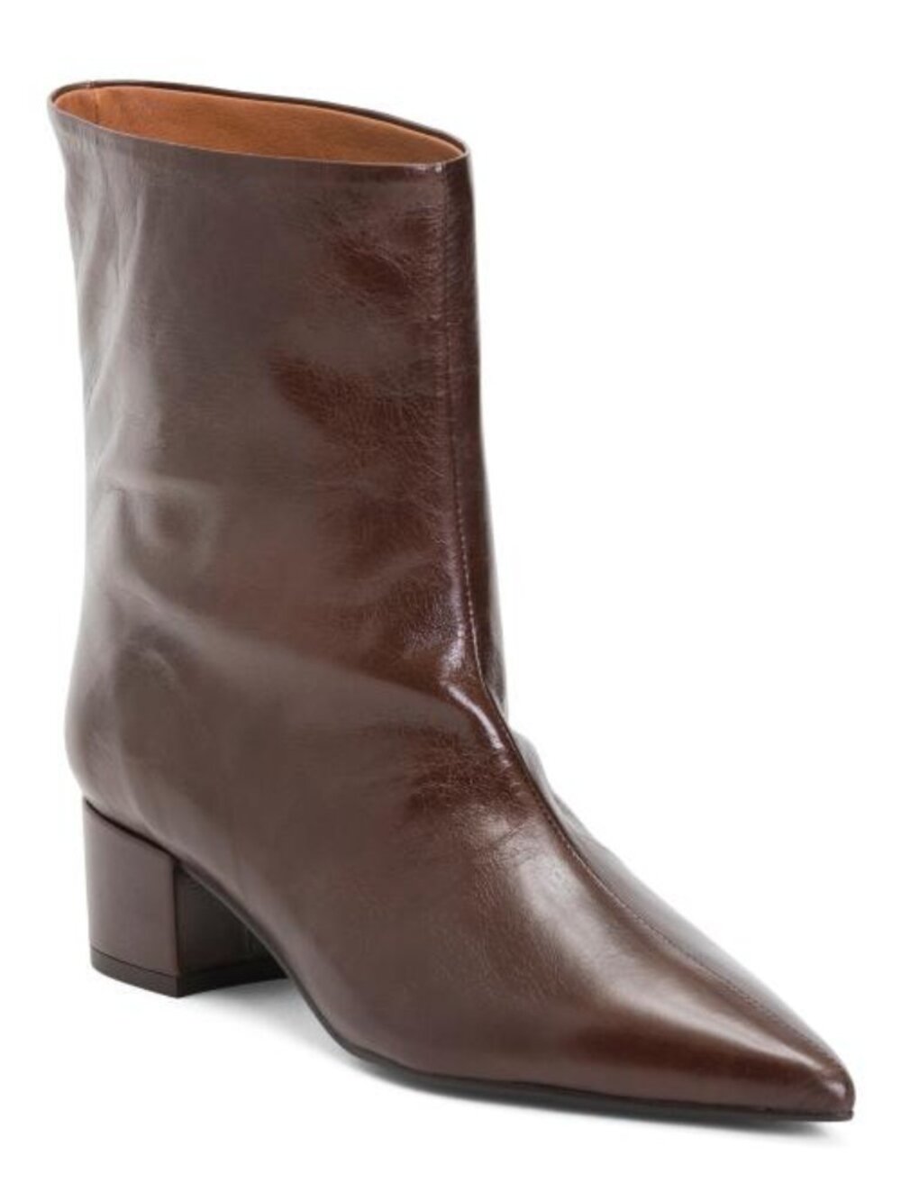 ANGEL ALARCON Made In Spain Leather Booties With Wrapped Heel